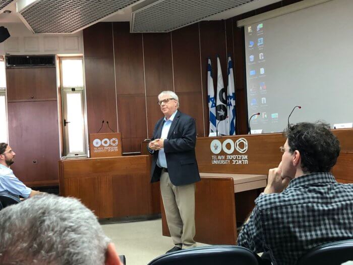 Steven Wise at Tel Aviv University in Israel