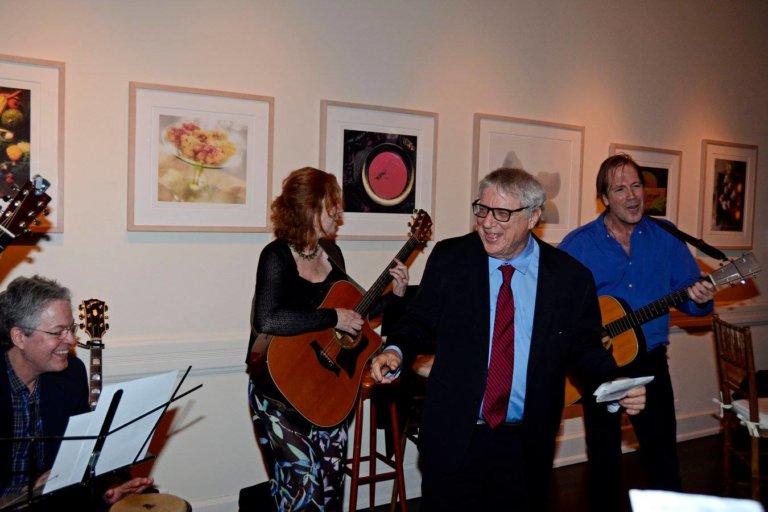 Steven M. Wise performs "Meant to Be Free" at an Unlocking the Cage premiere party in NYC