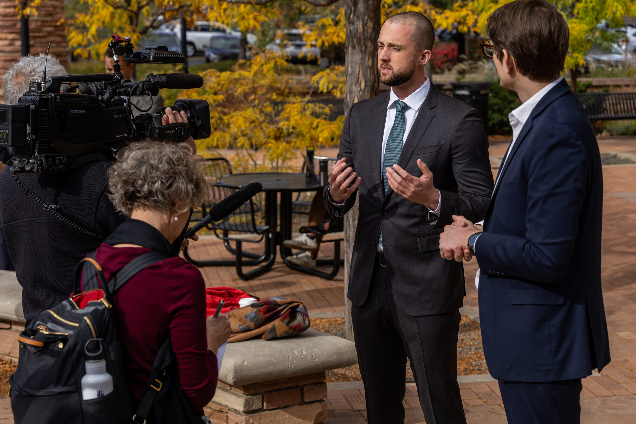 media interviewing NhRP staff